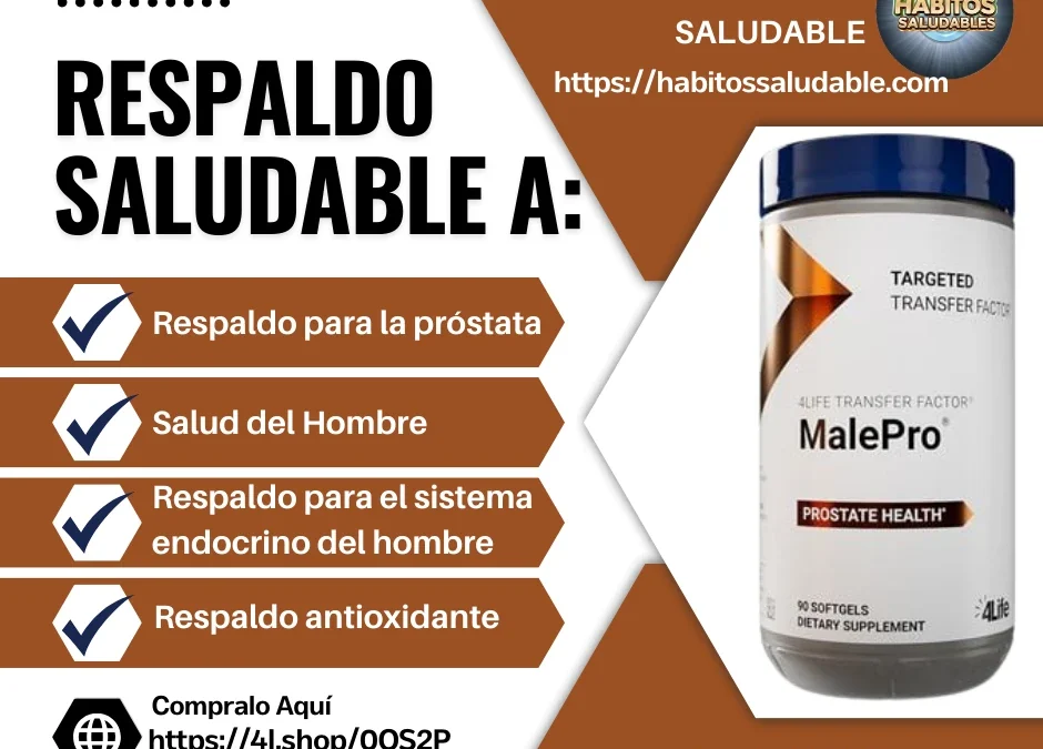 4Life Transfer Factor MalePro Respalda la Prostata